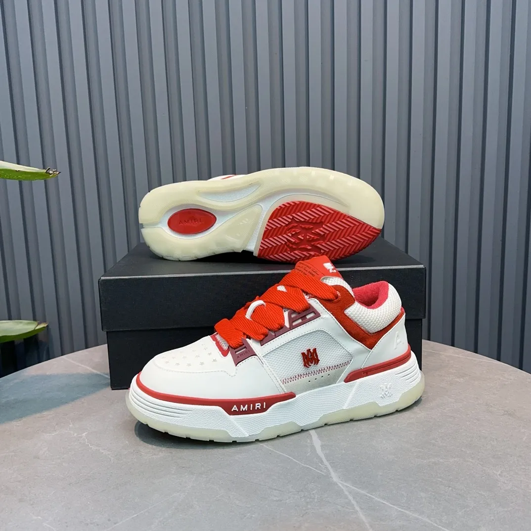 Men's shoes 💰660💰 AMIRI AMIRI trendy brand hot sale 🔥 Available all year round, couples 💑 Official website synchronization Imported fabrics 1⃣️ vs 1⃣️ replica, original factory special original sole, 35-45 (45. non-refundable)